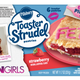 The Strudel comes in strawberry and strawberry/cream cheese flavors.